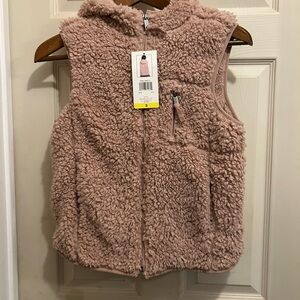 Original Weatherproof Vintage Cozy Pink Sherpa Vest - size small